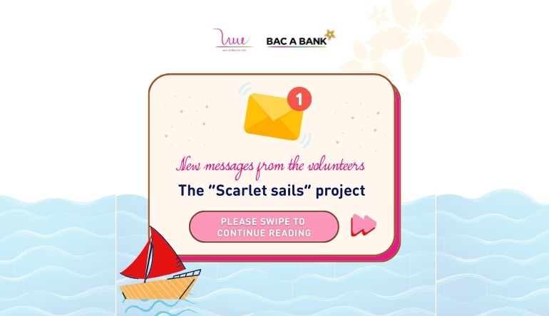 New messages from the volunteers of the “Scarlet sails” project
